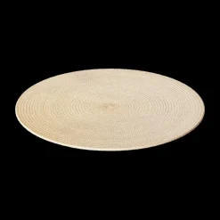 Ygo Placemat BRAID Rond Beige| Tafellinnen & -Textiel
