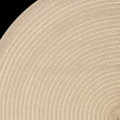 Ygo Placemat BRAID Rond Beige| Tafellinnen & -Textiel