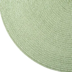 Ygo Placemat BRAID Rond Mint| Tafellinnen & -Textiel