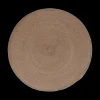 Ygo Placemat BRAID Rond Taupe| Tafellinnen & -Textiel