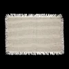 Ygo Placemat DELICO Katoen Wit/Grijs| Tafellinnen & -Textiel