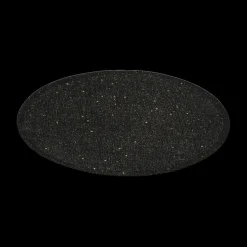 Ygo Placemat ELHAR Rond Glitter Zwart| Tafellinnen & -Textiel