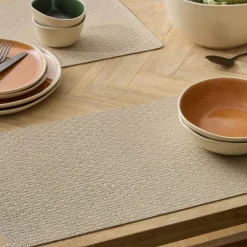Ygo Placemat ELLI Rechthoek PU Beige| Tafellinnen & -Textiel