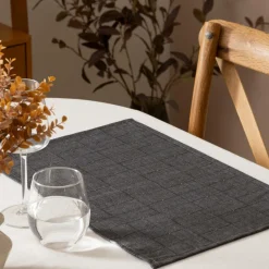 Ygo Placemat FLOCH Poly/Kat Zwart| Tafellinnen & -Textiel