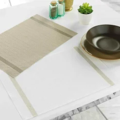 Ygo Placemat GOLDIRIA Wit/Beige| Tafellinnen & -Textiel