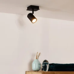 Ygo Plafondspot LENNERT 1Del. Zwart| Spots