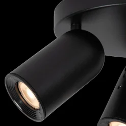 Ygo Plafondspot PUNCH 3Del. Zwart| Spots