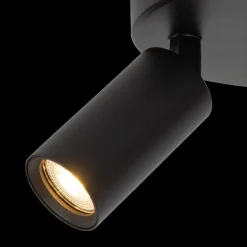 Ygo Plafondspot RITMO 2Del. Zwart| Spots