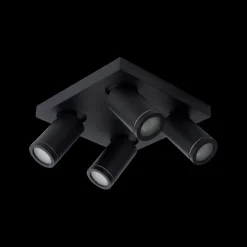 Ygo Plafondspot TAYLOR 4Del. Zwart| Spots