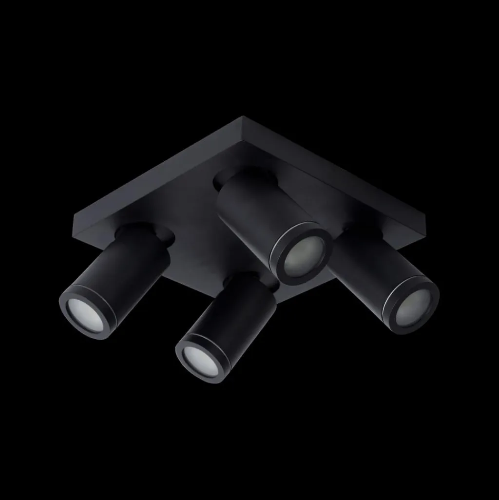 Ygo Plafondspot TAYLOR 4Del. Zwart| Spots