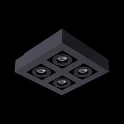 Ygo Plafondspot XIRAX Zwart| Spots