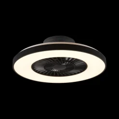 Ygo Plafondventilator HALMSTAD Zwart| Ventilatoren|Verlichtingsventilatoren