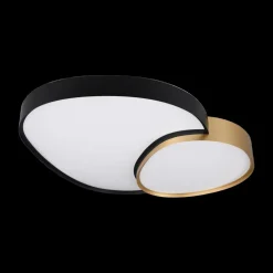 Ygo Plafonnier RISE XL Met. Mat Zwart/Goud| Plafonniers