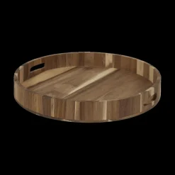 Ygo Plateau ACARA Rnd Acacia Bruin| Tafelaccessoires