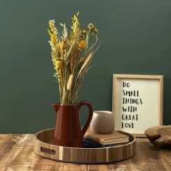 Ygo Plateau ACARA Rnd Acacia Bruin| Tafelaccessoires