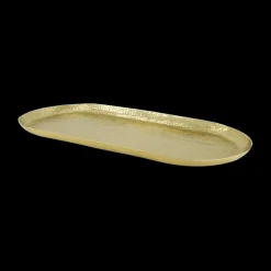 Ygo Plateau WALDEN L Ovaal Metaal Goud| Woondecoratie