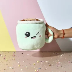 Ygo Pluche KAWAII Beker Mintgroen| Decoratieve Accessoires|Accessoires