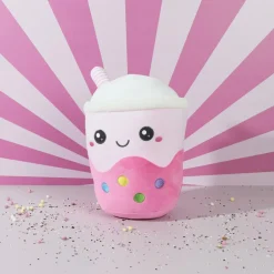 Ygo Pluche KAWAII Bubble Tea Roze| Decoratieve Accessoires|Accessoires