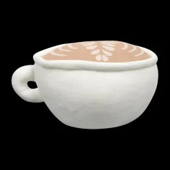 Ygo Pluche KAWAII Koffietas Wit/Beige| Decoratieve Accessoires|Accessoires