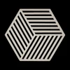 Ygo Potonderzetter HEXAGON Sil. Warm Grey| Potten & Pannen