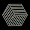 Ygo Potonderzetter HEXAGON Sil. Olive Taupe| Potten & Pannen