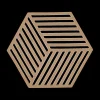 Ygo Potonderzetter HEXAGON Sil. Dark Camel| Potten & Pannen
