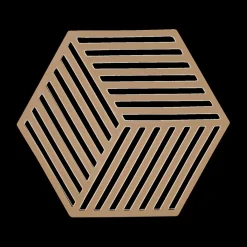 Ygo Potonderzetter HEXAGON Sil. Dark Camel| Potten & Pannen