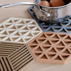 Ygo Potonderzetter HEXAGON Sil. Dark Camel| Potten & Pannen