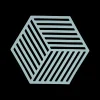 Ygo Potonderzetter HEXAGON Sil. Fog Blue| Potten & Pannen