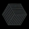 Ygo Potonderzetter HEXAGON Sil. Black| Potten & Pannen