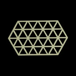 Ygo Potonderzetter TRIANGLES XL Sil. Matcha Green| Potten & Pannen