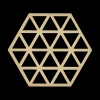 Ygo Potonderzetter TRIANGLES Sil. Warm Sand| Potten & Pannen