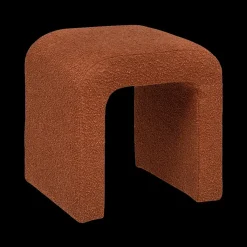 Ygo Pouf SEVGIR U-vorm Bouclé Terracotta| Poufen & Voetenbanken