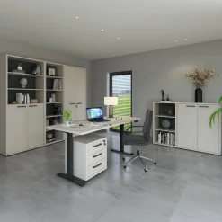 Ygo Regaal CAPS 6 Vakken Bolivar Wood| Bureau- En Boekenkasten