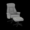 Ygo Relax MENNO met poef B77 Grijs| Relaxen