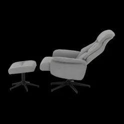 Ygo Relax MENNO met poef B77 Grijs| Relaxen