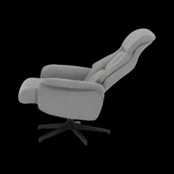 Ygo Relax MENNO met poef B77 Grijs| Relaxen