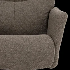 Ygo Relaxfauteuil HALDOR met poef Monza Taupe| Relaxen