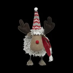 Ygo Rendier DONNER Pluche Staand met Muts| Kerst