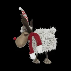Ygo Rendier DONNER Pluche Staand met Muts| Kerst