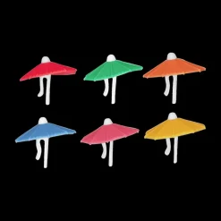 Ygo S/6 Glasmarkers PARASOL Sil. Multi| Aperitief & Wijn