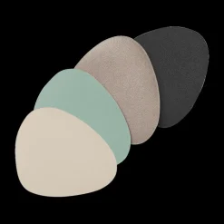 Ygo S/6 Glasonderzetter FLEOSTONE Stone Taupe| Aperitief & Wijn|Glazen