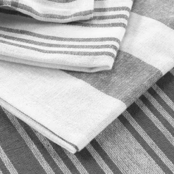 Ygo S/3 Keukenhanddoek BAYA Katoen Grijs| Keukenlinnen