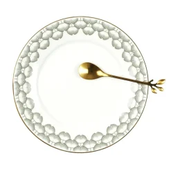 Ygo S/4 Koffielepel FEUILLI Rvs Goud| Bestek