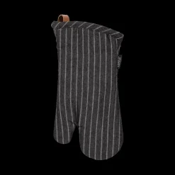 Ygo S/2 Ovenwant HOLMS Stripe Zwart| Tafellinnen & -Textiel|Keukenlinnen