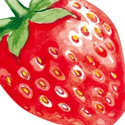 Ygo S/12 Servet STRAWBERRY Rood| Tafellinnen & -Textiel