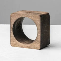 Ygo S/4 Servetring INIO Hout Bruin| Tafelaccessoires