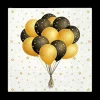 Ygo S/20 Serviet BALLOON Ballonnen Geel/Zwart| Tafellinnen & -Textiel