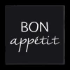 Ygo S/20 Serviet BON APPETIT Zwart| Tafellinnen & -Textiel