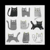 Ygo S/20 Serviet CATS Grijs/Zwart| Tafellinnen & -Textiel
